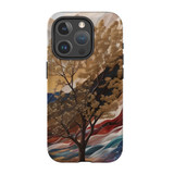 Mysterious Golden Tree Case - iPhone 15 Pro Compatible with MagSafe