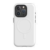 White Case - iPhone 15 Pro Compatible with MagSafe