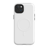 White Case - iPhone 15 Plus Compatible with MagSafe