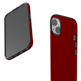 Maroon Red Case - iPhone 15 Pro Max, 15 Plus, 15 Pro, 15 Compatible with MagSafe