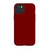 Maroon Red Case - iPhone 15 Plus Compatible with MagSafe