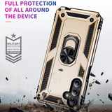 For Samsung Galaxy A15 Case - Shockproof, Durable TPU + PC Protective Cover, Metal Ring, Gold | iCoverLover.com.au