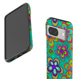 For Google Pixel 8, 8 Pro Tough Protective Cover, Retro Floral Design | iCoverLover Australia