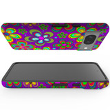 For Google Pixel 8, 8 Pro Tough Protective Cover, Purple Floral Design | iCoverLover Australia