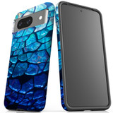 For Google Pixel 8, 8 Pro Tough Protective Cover, Blue Mirror | iCoverLover Australia