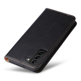 Samsung Galaxy S24 Ultra, S24+ Plus, S24+ Plus Leather Case - Black Flip Wallet Cover