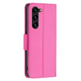 For Samsung Galaxy S24 Ultra, S24+ Plus or S24 Case - Lychee Folio Wallet PU Leather Cover, Kickstand, Rose Red | iCoverLover.com.au