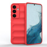 For Samsung Galaxy S24+ Plus Case - Wavy Shield, Durable TPU + Flannel Protective Cover, Red | iCoverLover.com.au