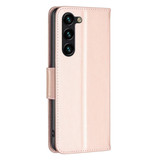 For Samsung Galaxy S24 Ultra, S24+ Plus or S24 Case - Embossed Butterflies, Folio Wallet PU Leather Cover, Stand, Rose Gold | iCoverLover.com.au