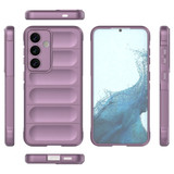 For Samsung Galaxy S24 Ultra, S24+ Plus or S24 Case - Wavy Shield, Durable TPU + Flannel Protective Cover, Purple | iCoverLover.com.au