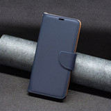 For Samsung Galaxy S24 Ultra, S24+ Plus or S24 Case - Lychee Folio Wallet PU Leather Cover, Kickstand, Blue | iCoverLover.com.au