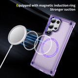 For Samsung Galaxy S24 Ultra or S24 Case - MagSafe compatible, Shock-Absorbent Protective Cover, Clear Purple | iCoverLover.com.au