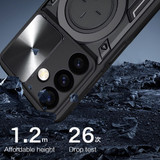 For Samsung Galaxy S24+ Plus or S24 Case - Sliding Camshield, Magnetic Holder, Protective TPU + PC Cover, Red | iCoverLover.com.au