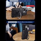 For Samsung Galaxy S24+ Plus or S24 Case - Sliding Camshield, Magnetic Holder, Protective TPU + PC Cover, Purple | iCoverLover.com.au