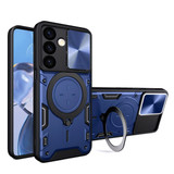 For Samsung Galaxy S24 Ultra, S24+ Plus or S24 Case - Sliding Camshield, Magnetic Holder, Protective TPU + PC Cover, Blue | iCoverLover.com.au