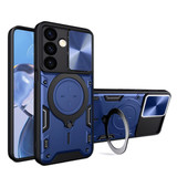 For Samsung Galaxy S24+ Plus Case - Sliding Camshield, Magnetic Holder, Protective TPU + PC Cover, Blue | iCoverLover.com.au