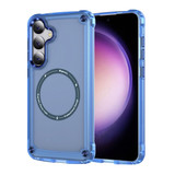 For Samsung Galaxy S24+ Plus Case - MagSafe compatible, Shock-Absorbent Protective Cover, Clear Blue | iCoverLover.com.au