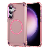 For Samsung Galaxy S24 Case - MagSafe compatible, Shock-Absorbent Protective Cover, Clear Pink | iCoverLover.com.au