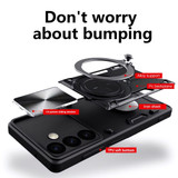 For Samsung Galaxy S24 Ultra, S24+ Plus or S24 Case - Sliding Camshield, Magnetic Holder, Protective TPU + PC Cover, Black | iCoverLover.com.au