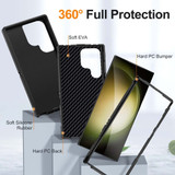 For Samsung Galaxy S24 Ultra, S24+ Plus, S24 Case, 3-Layer Shock-Absorbent Protective Cover, Black