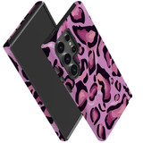 Magenta Leopard Tough Protective Cover for Galaxy S24 Ultra, S24+ Plus, S24 | Bold Protection