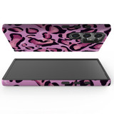 Magenta Leopard Tough Protective Cover for Galaxy S24 Ultra, S24+ Plus, S24 | Bold Protection