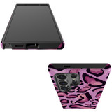 Magenta Leopard Tough Protective Cover for Galaxy S24 Ultra, S24+ Plus, S24 | Bold Protection