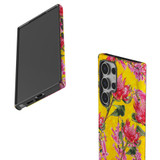 Flower Pattern Tough Protective Cover for Galaxy S24 Ultra, S24+ Plus, S24 | Botanical Elegance