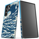 Japanese Wave Tough Protective Cover for Galaxy S24 Ultra, S24+ Plus, S24 | Artistic Defense