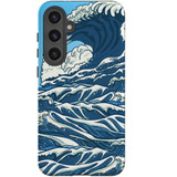 Japanese Wave Protective Cover for Galaxy S24 | Artistic & Tough