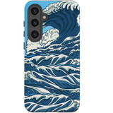 Japanese Wave Tough Protective Cover for Galaxy S24+ Plus | Artistic & Strong