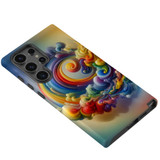 Wavy Rainbow Clouds Tough Cover for Galaxy S24 Ultra, S24+ Plus, S24 | Colorful Protection