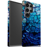 Blue Mirror Tough Protective Cover for Galaxy S24 Ultra, S24+ Plus, S24 | Reflective Safeguard