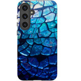 Blue Mirror Tough Protective Cover for Galaxy S24 | Reflective Durability