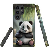 Happy Panda Tough Cover for Galaxy S24 Ultra, S24+ Plus, S24 | Cheerful Safeguard