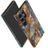 Golden Marble Mystery Cover for Galaxy S24 Ultra, S24+ Plus, S24 | Veiled Elegance
