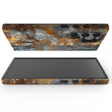 Golden Marble Mystery Cover for Galaxy S24 Ultra, S24+ Plus, S24 | Veiled Elegance