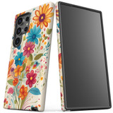 Floral Symphony Tough Cover for Galaxy S24 Ultra, S24+ Plus, S24 | Blossoming Armor