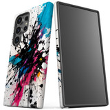 Dark Splatter Tough Protective Cover for Galaxy S24 Ultra, S24+ Plus, S24 | Artistic Durability