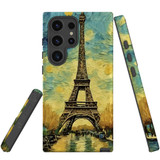 Eiffel Tower Painting Tough Protective Cover for Galaxy S24 Ultra, S24+ Plus, S24 | Iconic Guard