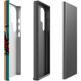 Dolphin On Stained Glass Protective Cover for Galaxy S24 Ultra, S24+ Plus, S24 | Aquatic Toughness