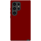 Maroon Red Tough Protective Cover for Galaxy S24 Ultra, S24+ Plus, S24 | Regal Resilience