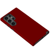 Maroon Red Tough Protective Cover for Galaxy S24 Ultra, S24+ Plus, S24 | Regal Resilience