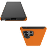 Orange Tough Protective Cover for Galaxy S24 Ultra, S24+ Plus, S24 | Citrus Stronghold