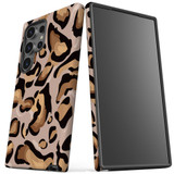 Leopard Pattern Tough Protective Cover for Galaxy S24 Ultra, S24+ Plus, S24 | Wild & Sturdy