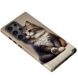 Playful Cat Protective Case for Galaxy S24 Ultra, S24+ Plus, S24 | Purr-fect Armor