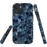 For iPhone 15 Plus Case Tough Protective Cover, Bluish Glazed Ceramics | Protective Covers | iCoverLover Australia