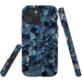 For iPhone 15 Case Tough Protective Cover, Bluish Glazed Ceramics | Protective Covers | iCoverLover Australia