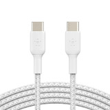 Belkin BoostCharge USB-C to USB-C Braided 1M Universal Cable, White  - iCoverLover Australia