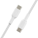 Belkin BoostCharge USB-C to USB-C Braided 1M Universal Cable, White  - iCoverLover Australia